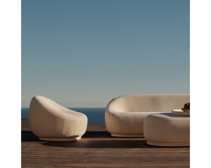 Harbour Gio 3 Seat Sofa - Aluminum Asteroid, Lisos Piedra