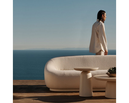 Harbour Gio 3 Seat Sofa - Aluminum Asteroid, Copacabana Sand