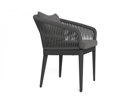 Harbour Hamilton Dining Chair - Aluminum Asteroid, Lisos Grafito