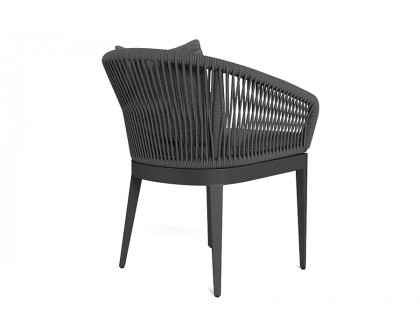 Harbour Hamilton Dining Chair - Aluminum Asteroid, Lisos Grafito