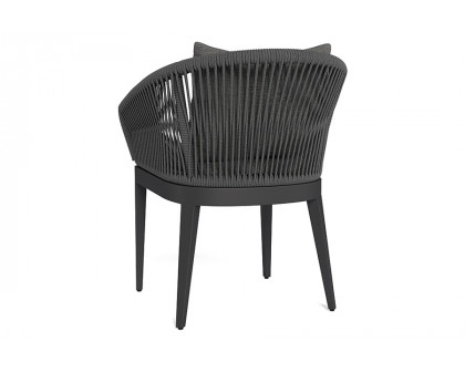 Harbour Hamilton Dining Chair - Aluminum Asteroid, Lisos Grafito