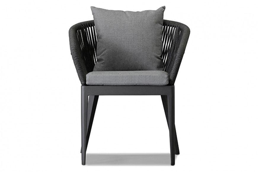 Harbour™ Hamilton Dining Chair - Aluminum Asteroid, Cast Slate