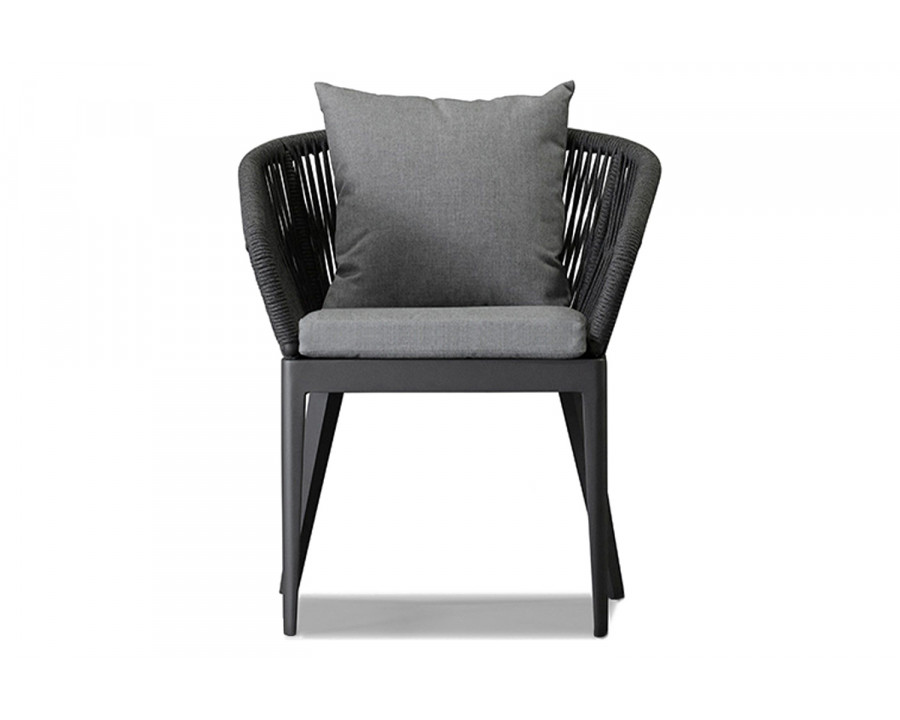 Harbour Hamilton Dining Chair - Aluminum Asteroid, Cast Slate