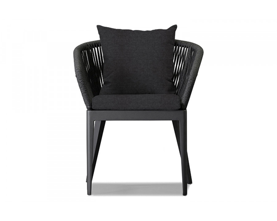 Harbour Hamilton Dining Chair - Aluminum Asteroid, Copacabana Midnight