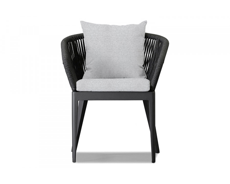 Harbour Hamilton Dining Chair - Aluminum Asteroid, Copacabana Sand