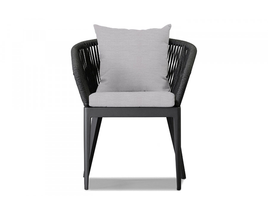 Harbour Hamilton Dining Chair - Aluminum Asteroid, Panama Cloud