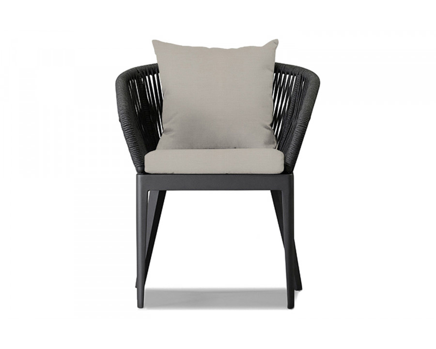 Harbour Hamilton Dining Chair - Aluminum Asteroid, Panama Marble