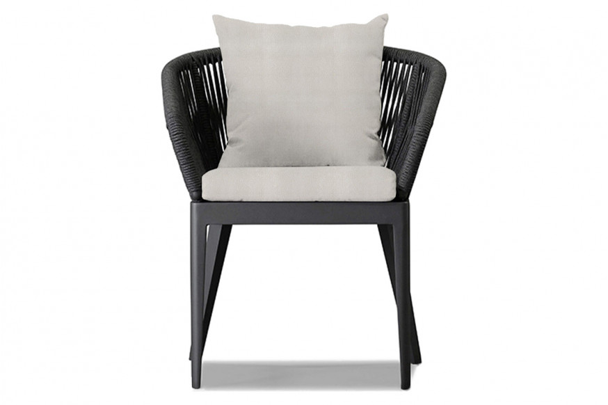 Harbour™ Hamilton Dining Chair - Aluminum Asteroid, Riviera Ivory