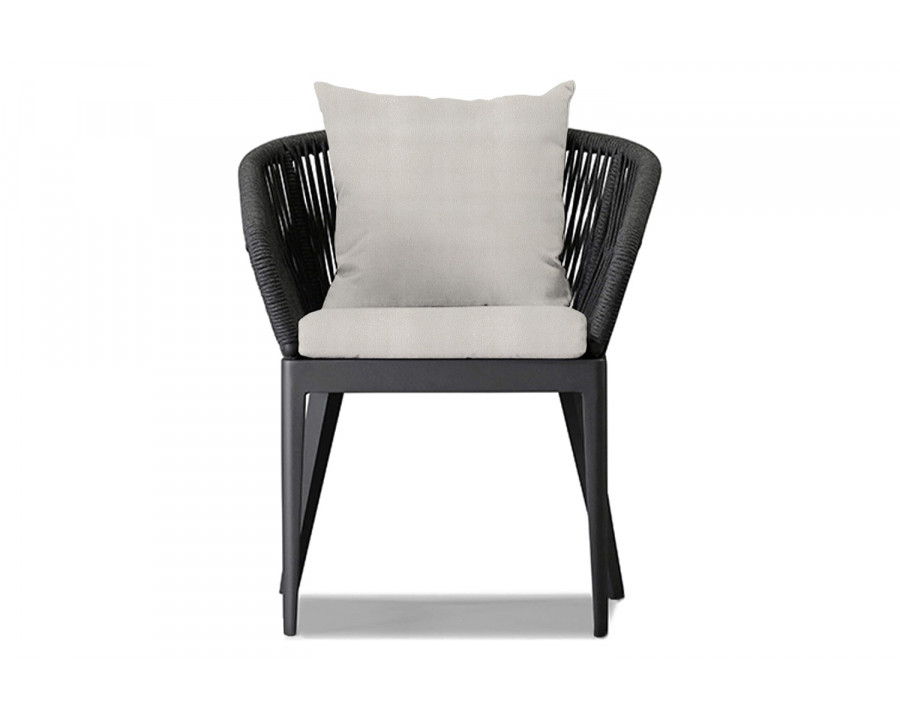 Harbour Hamilton Dining Chair - Aluminum Asteroid, Riviera Ivory