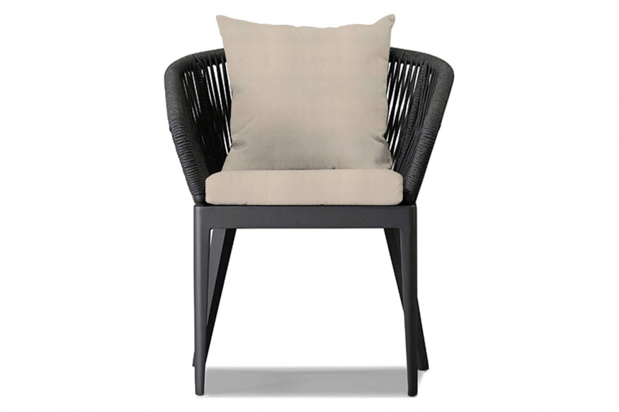 Harbour™ Hamilton Dining Chair - Aluminum Asteroid, Riviera Sand