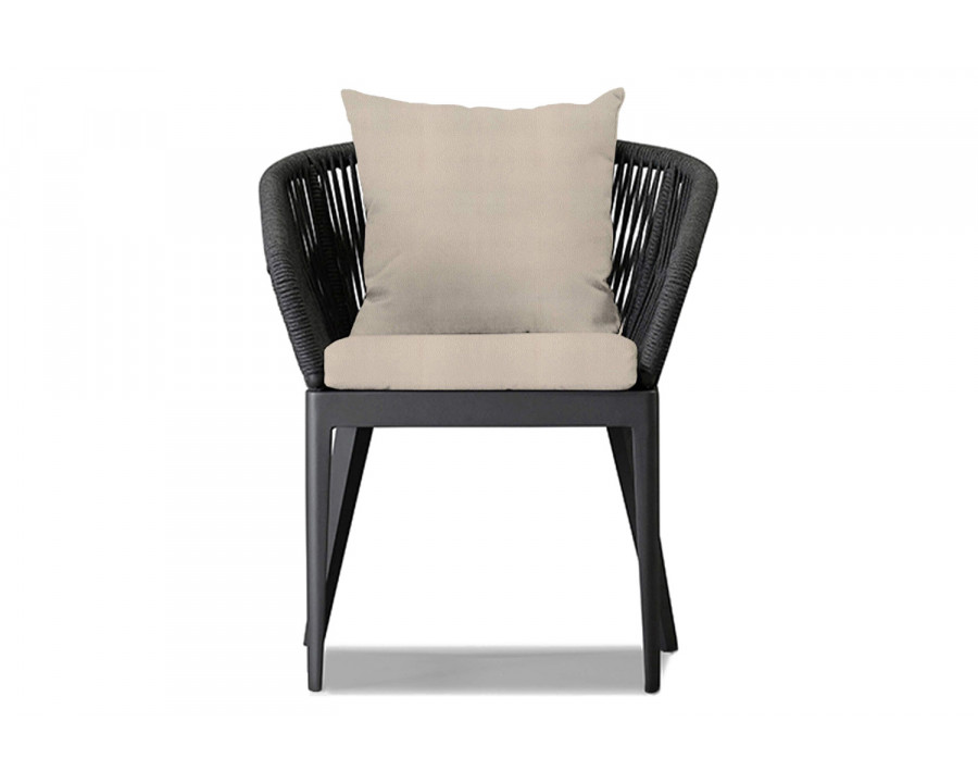 Harbour Hamilton Dining Chair - Aluminum Asteroid, Riviera Sand