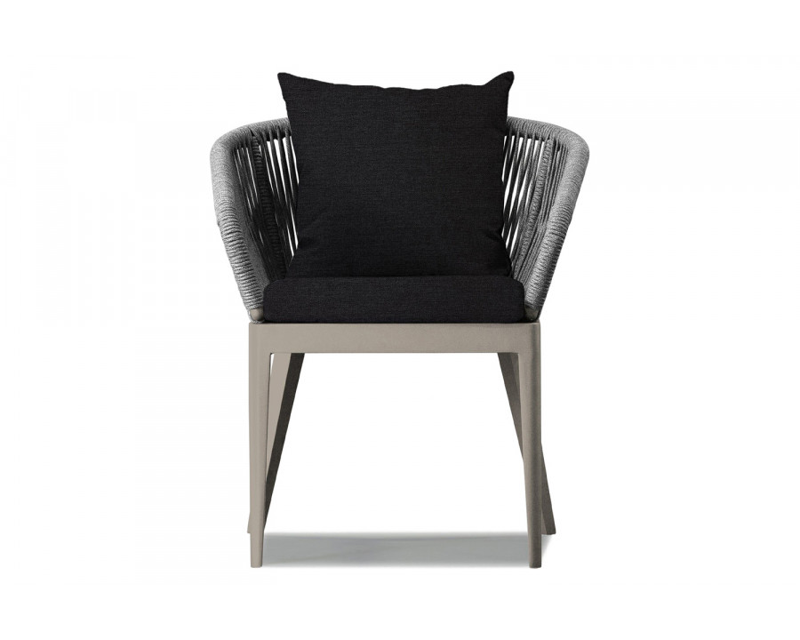 Harbour Hamilton Dining Chair - Aluminum Taupe, Lisos Grafito