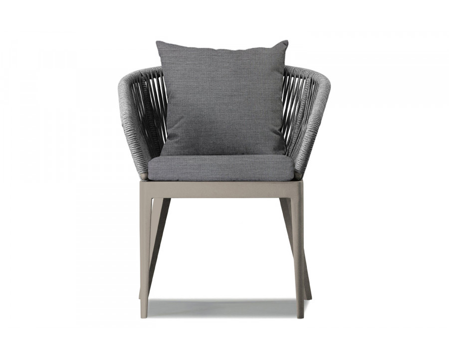 Harbour Hamilton Dining Chair - Aluminum Taupe, Lisos Piedra