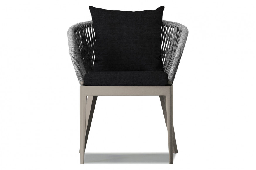 Harbour™ Hamilton Dining Chair - Aluminum Taupe, Copacabana Midnight