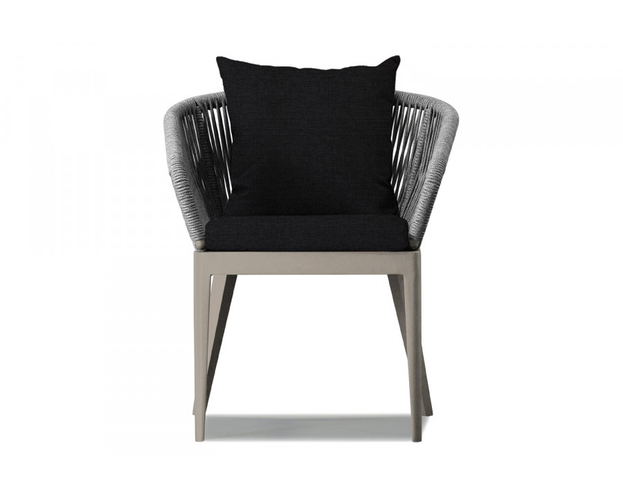 Harbour Hamilton Dining Chair - Aluminum Taupe, Copacabana Midnight