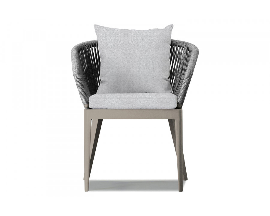 Harbour Hamilton Dining Chair - Aluminum Taupe, Copacabana Sand