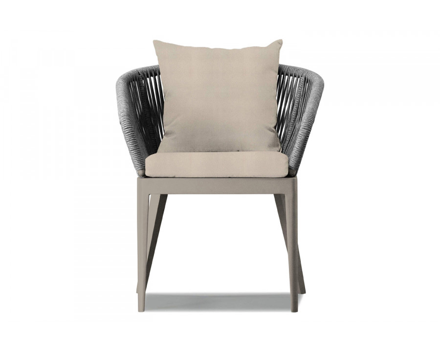 Harbour Hamilton Dining Chair - Aluminum Taupe, Riviera Sand