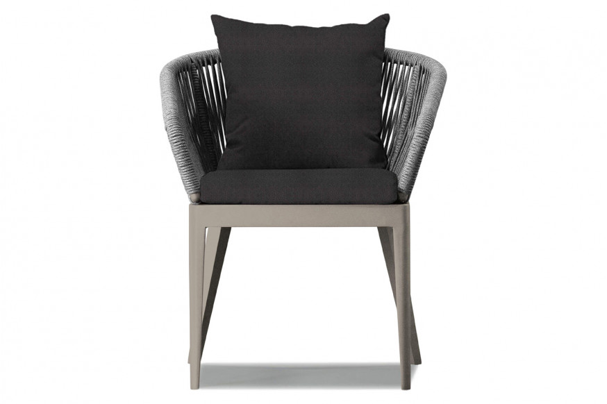 Harbour™ Hamilton Dining Chair - Aluminum Taupe, Riviera Slate