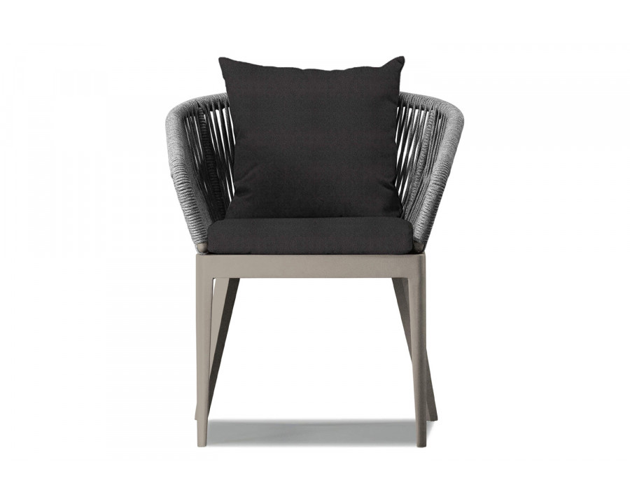 Harbour Hamilton Dining Chair - Aluminum Taupe, Riviera Slate