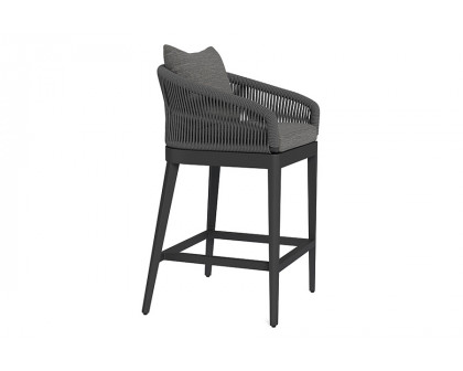 Harbour Hamilton Counter Stool - Aluminum Asteroid, Lisos Grafito