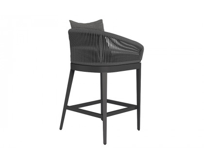 Harbour Hamilton Counter Stool - Aluminum Asteroid, Lisos Grafito