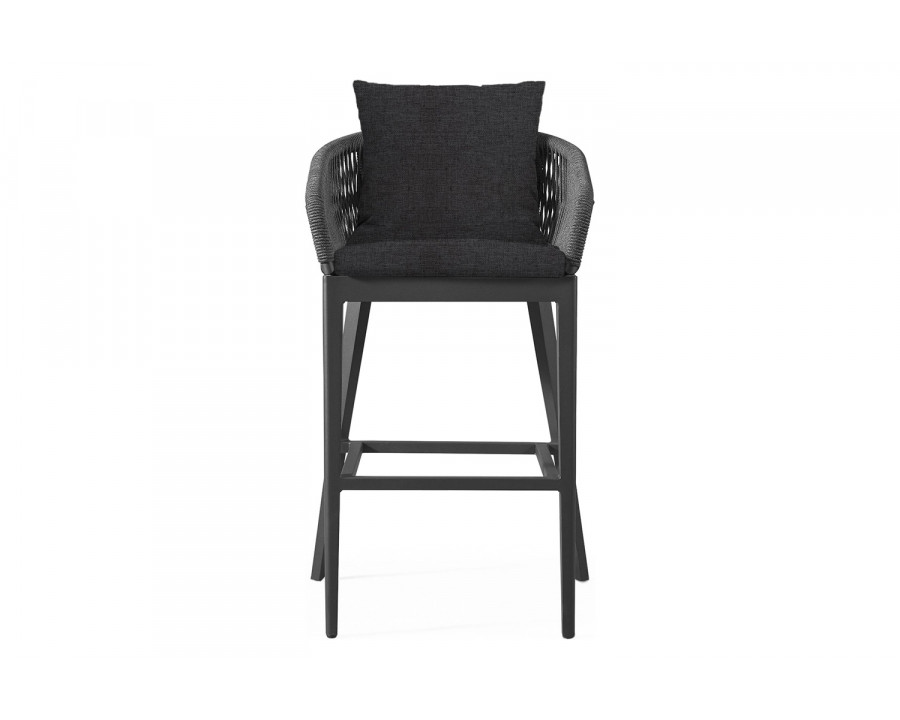 Harbour Hamilton Counter Stool - Aluminum Asteroid, Copacabana Midnight