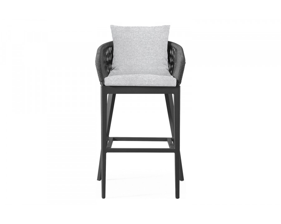 Harbour Hamilton Counter Stool - Aluminum Asteroid, Copacabana Sand