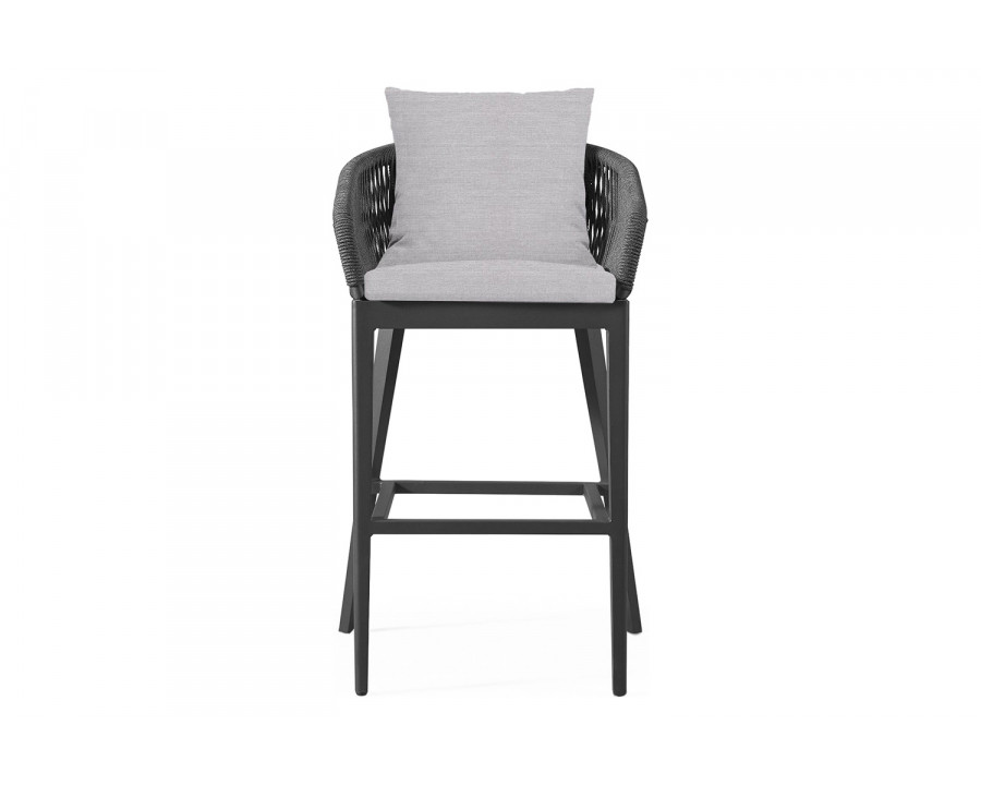 Harbour Hamilton Counter Stool - Aluminum Asteroid, Panama Cloud