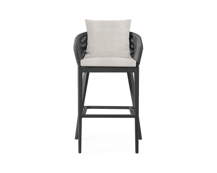 Harbour Hamilton Counter Stool - Aluminum Asteroid, Riviera Ivory