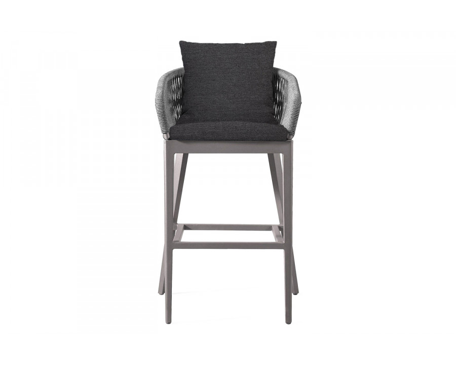 Harbour Hamilton Counter Stool - Aluminum Taupe, Lisos Grafito