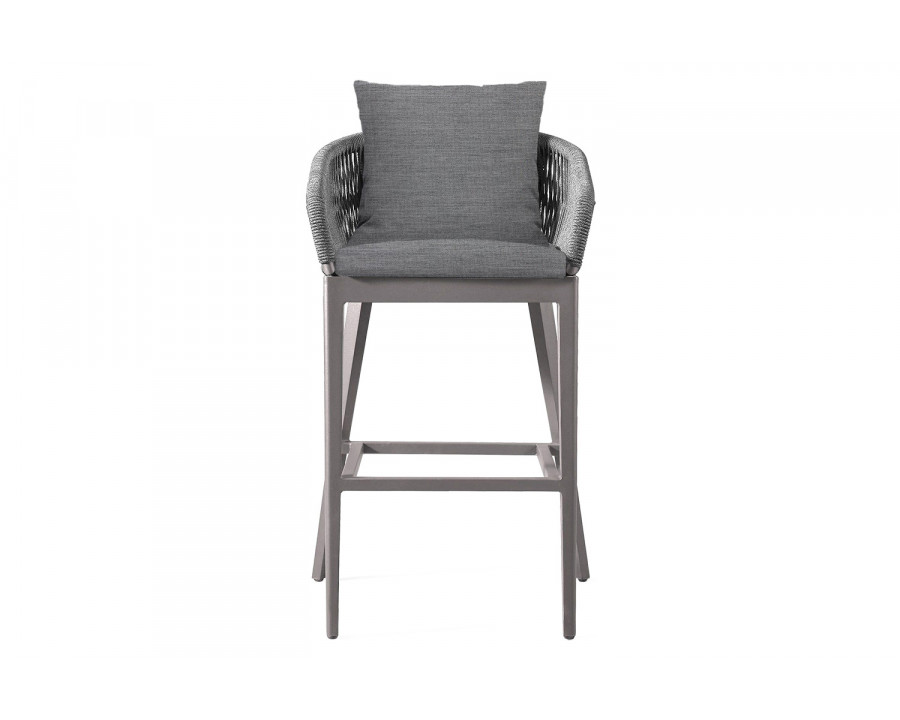 Harbour Hamilton Counter Stool - Aluminum Taupe, Lisos Piedra