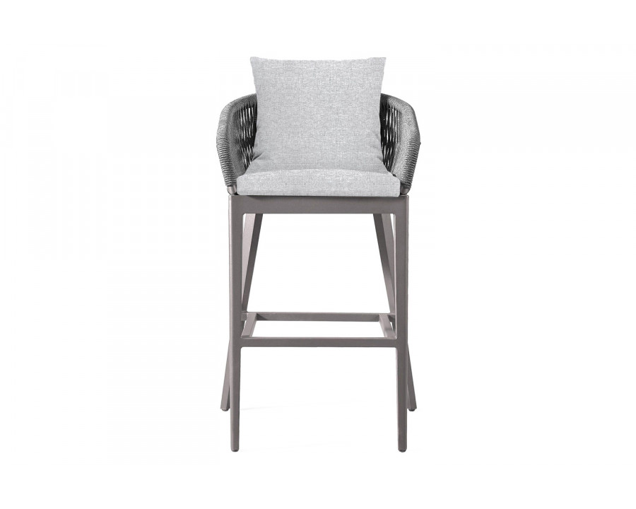 Harbour Hamilton Counter Stool - Aluminum Taupe, Copacabana Sand