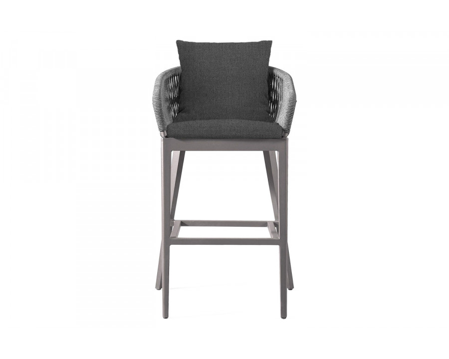 Harbour Hamilton Counter Stool - Aluminum Taupe, Siesta Slate