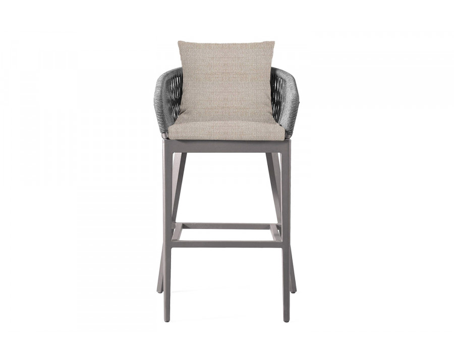 Harbour Hamilton Counter Stool - Aluminum Taupe, Siesta Taupe