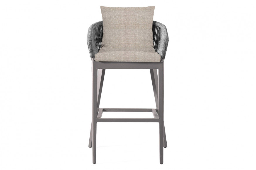 Harbour™ Hamilton Bar Stool - Aluminum Taupe, Siesta Taupe