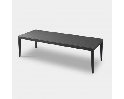 Harbour Hamilton Dinng Table 102" - Aluminum Asteroid