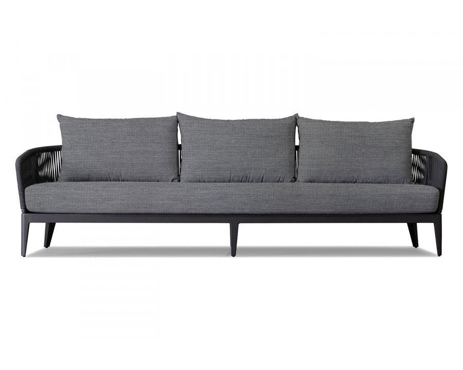 Harbour Hamilton 3 Seat Sofa - Aluminum Asteroid, Lisos Piedra