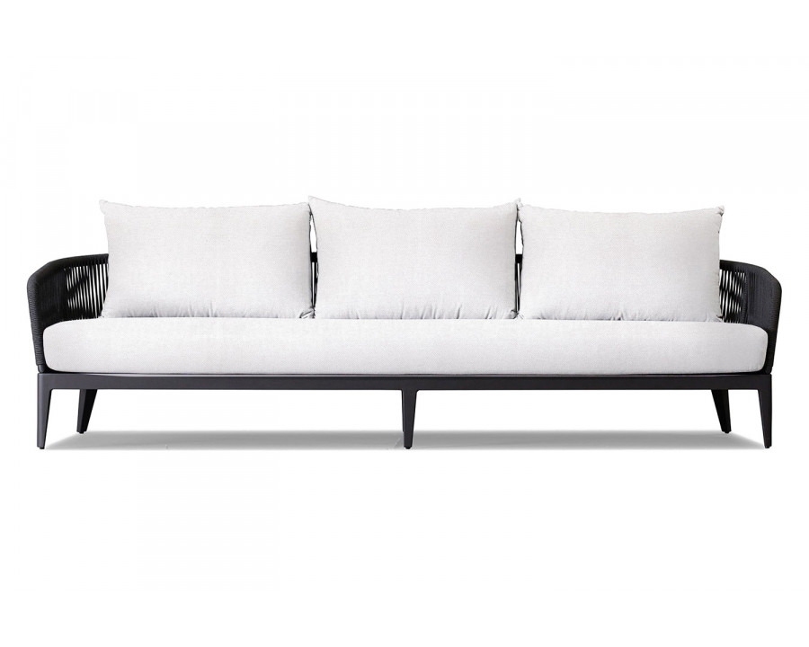 Harbour Hamilton 3 Seat Sofa - Aluminum Asteroid, Panama Blanco