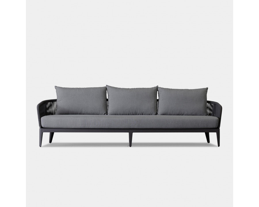 Harbour Hamilton 3 Seat Sofa - Aluminum Asteroid, Siesta Indigo, Rope Dark Gray