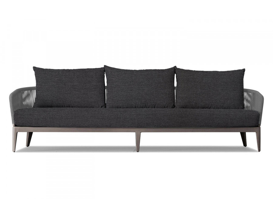 Harbour Hamilton 3 Seat Sofa - Aluminum Taupe, Lisos Grafito