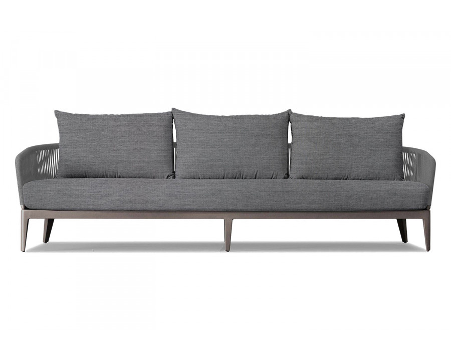 Harbour Hamilton 3 Seat Sofa - Aluminum Taupe, Lisos Piedra