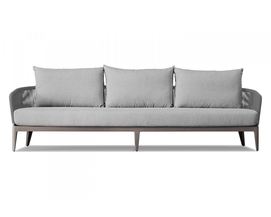 Harbour Hamilton 3 Seat Sofa - Aluminum Taupe, Cast Silver