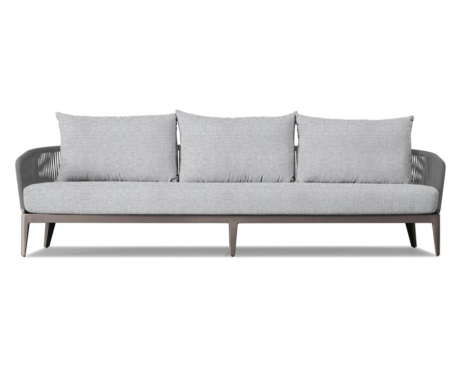 Harbour Hamilton 3 Seat Sofa - Aluminum Taupe, Copacabana Sand