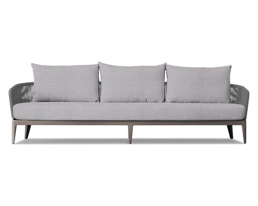 Harbour Hamilton 3 Seat Sofa - Aluminum Taupe, Panama Cloud