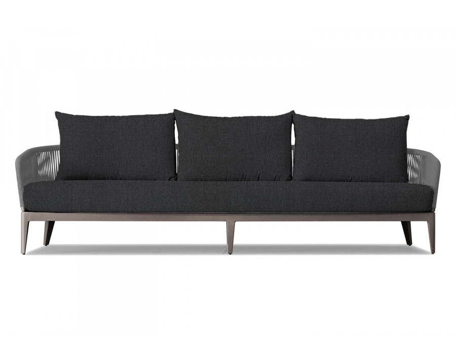 Harbour Hamilton 3 Seat Sofa - Aluminum Taupe, Panama Grafito