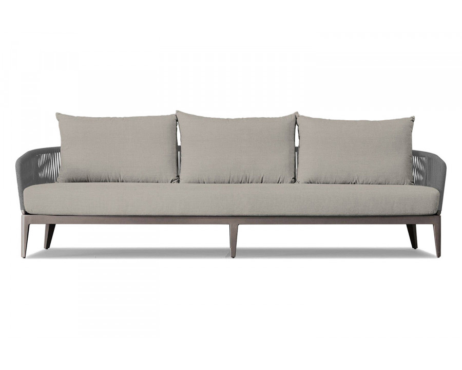 Harbour Hamilton 3 Seat Sofa - Aluminum Taupe, Panama Marble