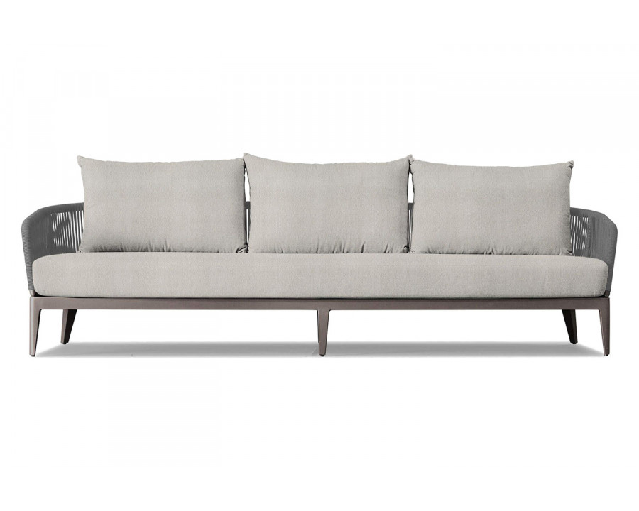 Harbour Hamilton 3 Seat Sofa - Aluminum Taupe, Riviera Ivory