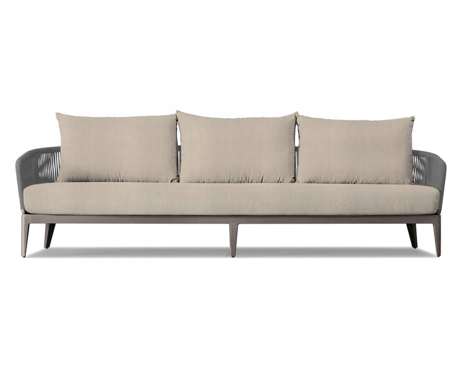 Harbour Hamilton 3 Seat Sofa - Aluminum Taupe, Riviera Sand