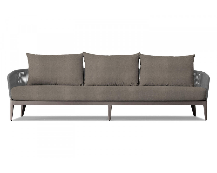 Harbour Hamilton 3 Seat Sofa - Aluminum Taupe, Riviera Stone