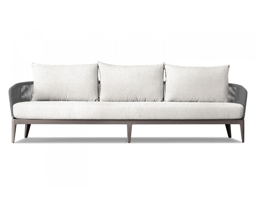 Harbour Hamilton 3 Seat Sofa - Aluminum Taupe, Siesta Ivory